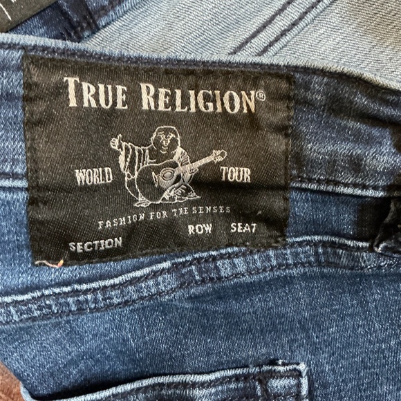 True Religion Becca Mid Rise Bootcut Jeans Women’s Size 31 Blue Denim Stretch - Picture 6 of 13